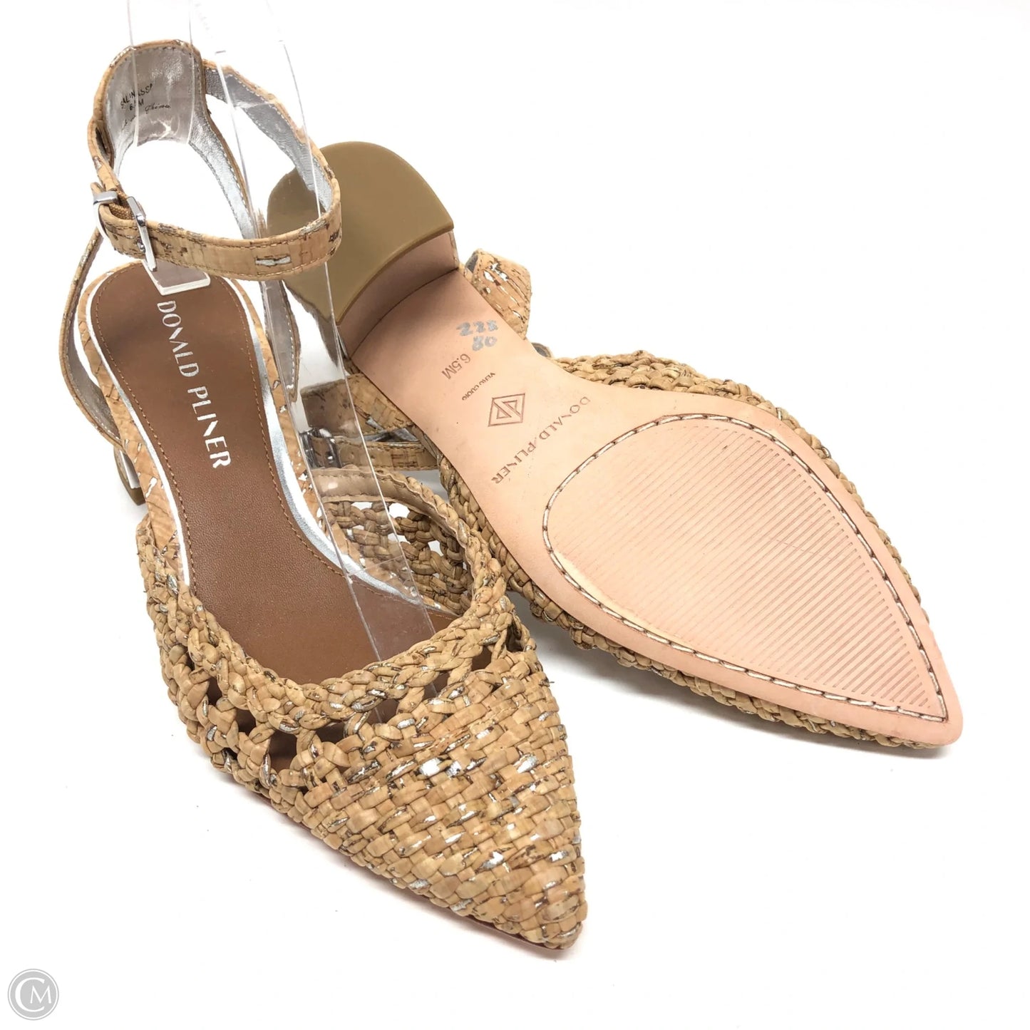 Shoes Heels Block By Donald Pliner In Tan, Size: 6.5