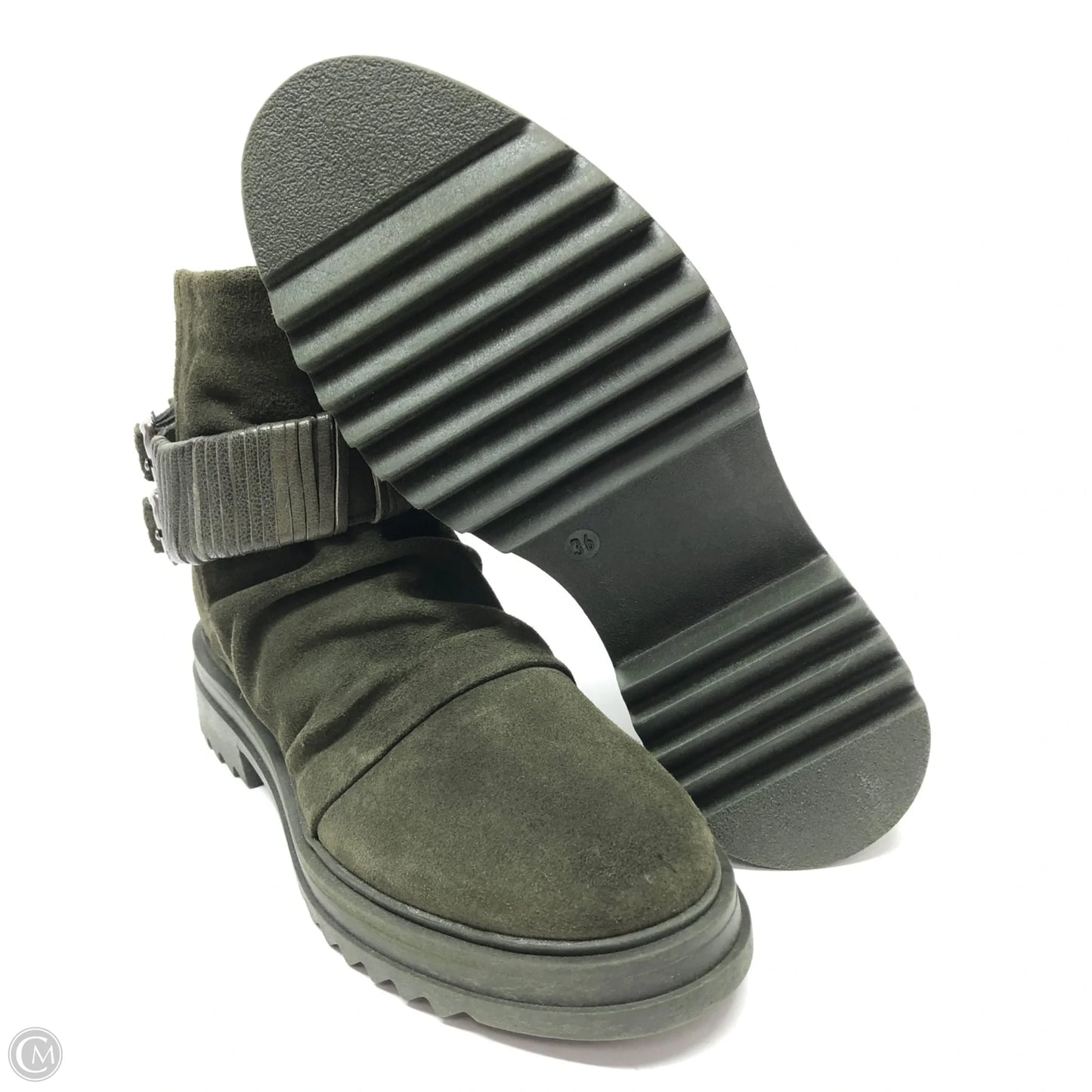 Boots Ankle Flats By Miz Mooz In Green, Size: 6