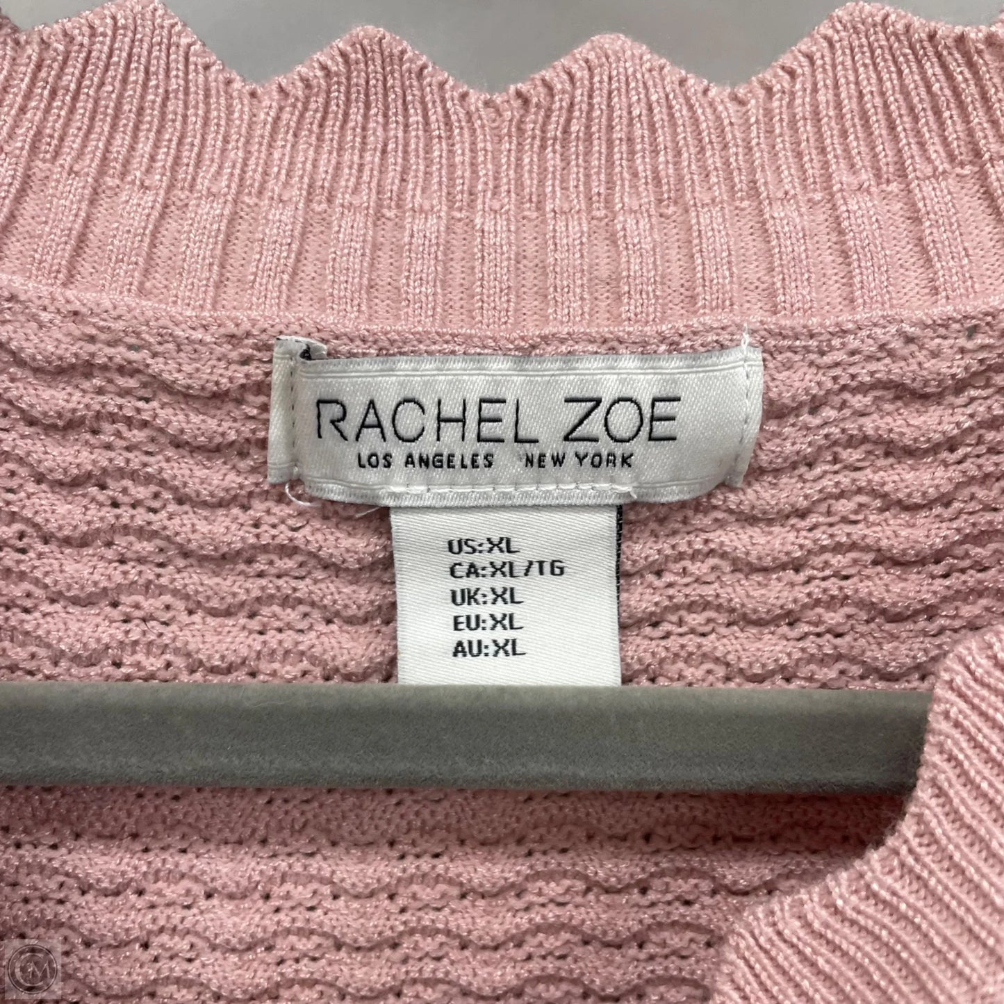 Sweater Cardigan By Rachel Zoe In Pink, Size: Xl
