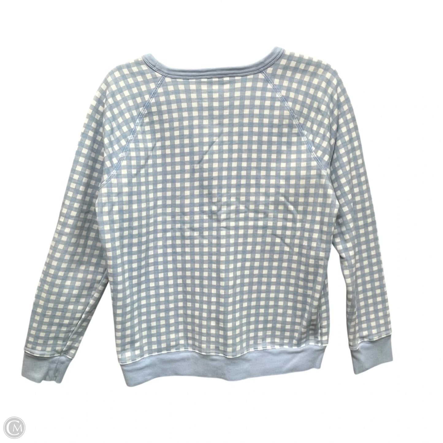 Sweatshirt Crewneck By Draper James In Blue & White, Size: M