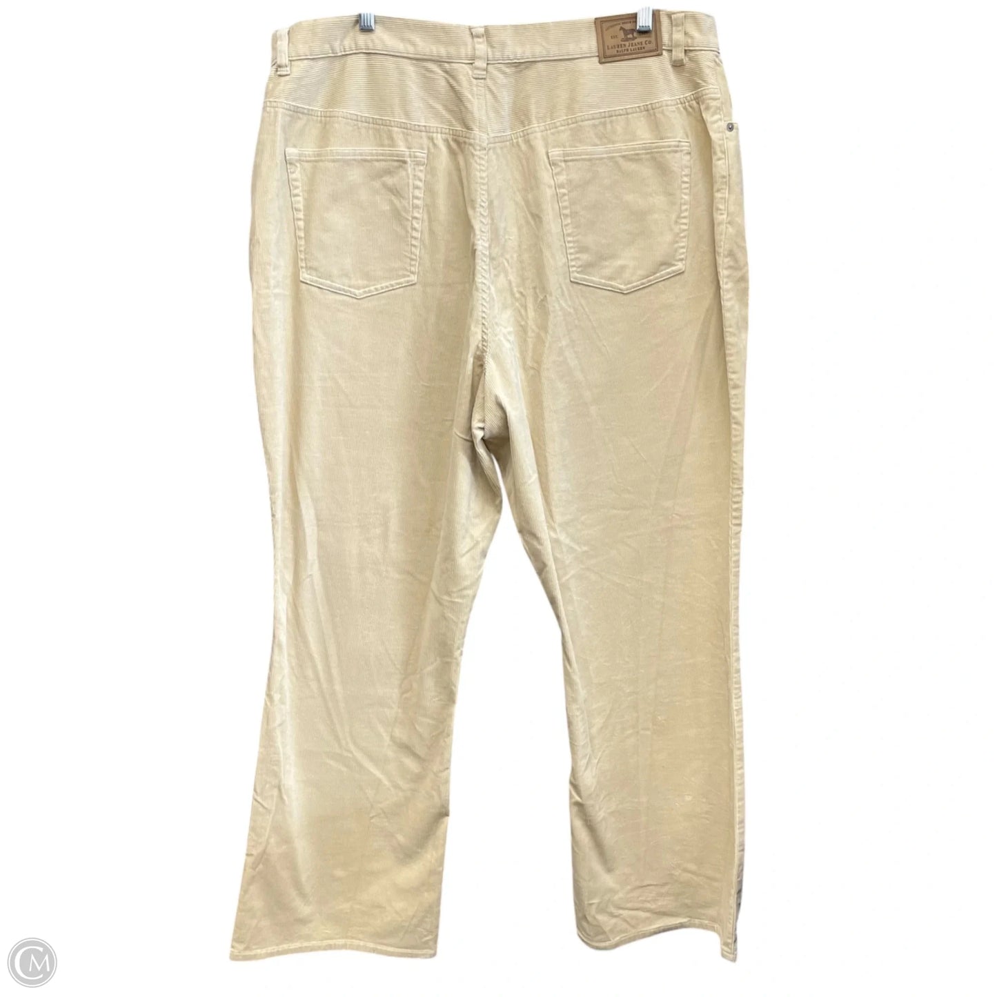 Pants Corduroy By Lauren Jeans Co In Cream, Size: 18