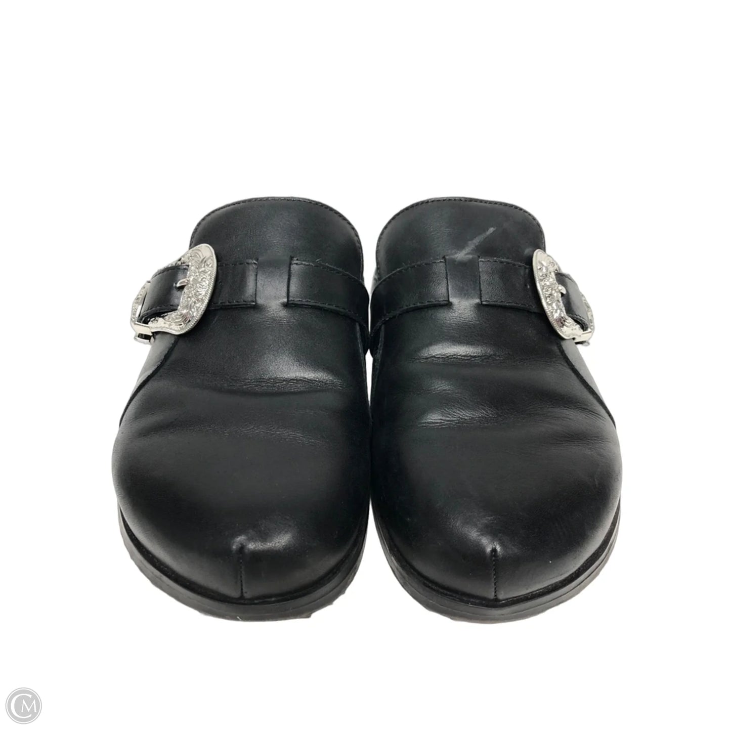 Shoes Flats By Steve Madden In Black & Silver, Size: 6.5