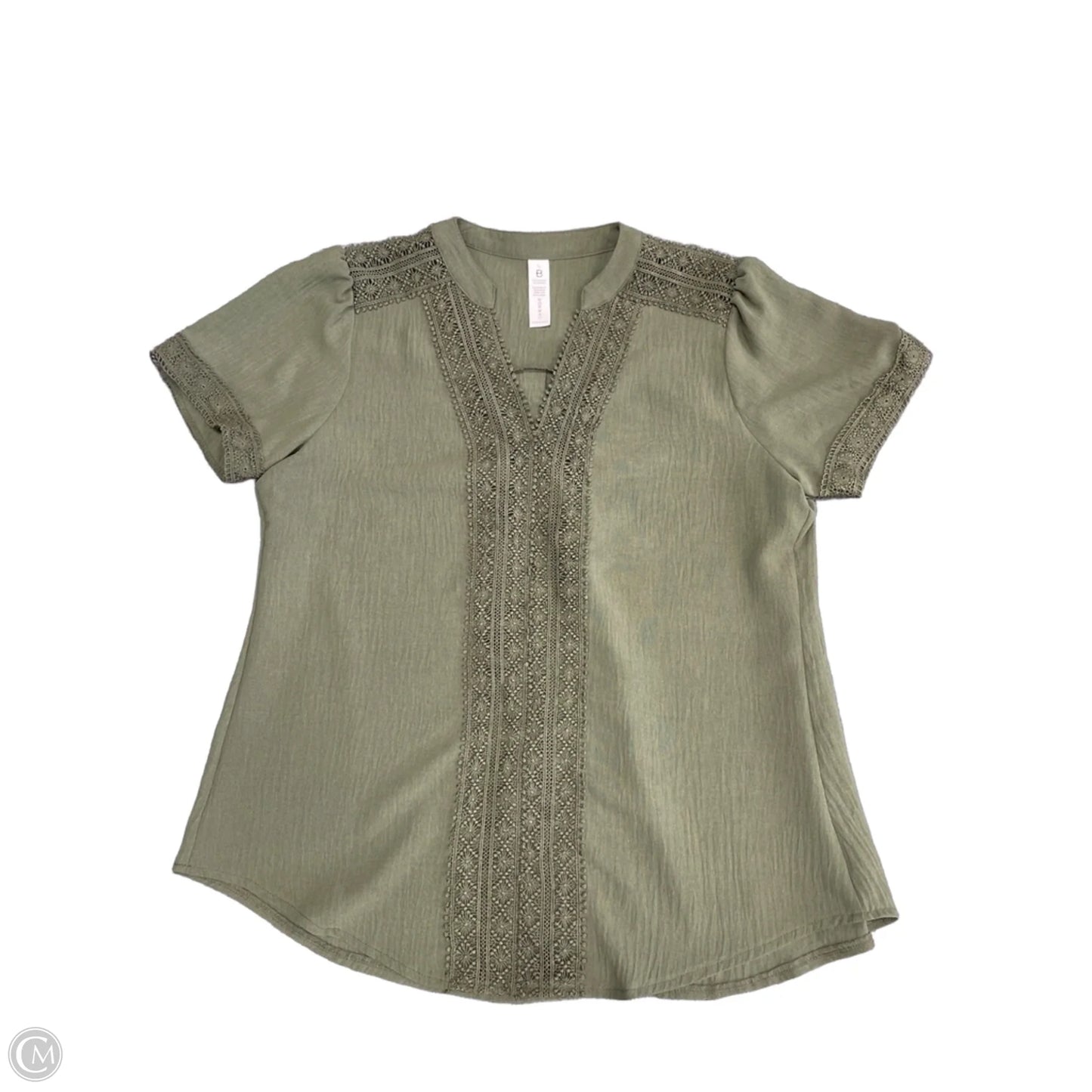 Top Short Sleeve By Clothes Mentor In Green, Size: L