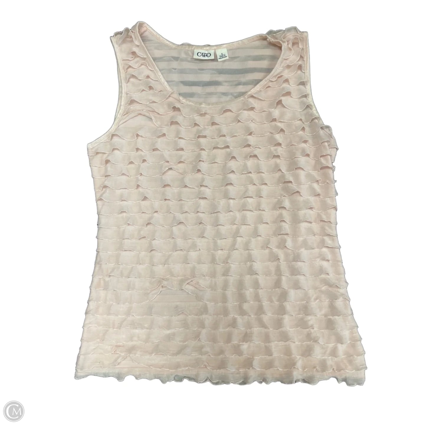 Top Sleeveless By Cato In Pink, Size: S