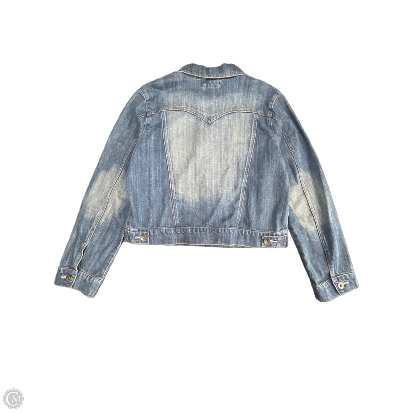 Jacket Denim By Clothes Mentor In Blue Denim, Size: L
