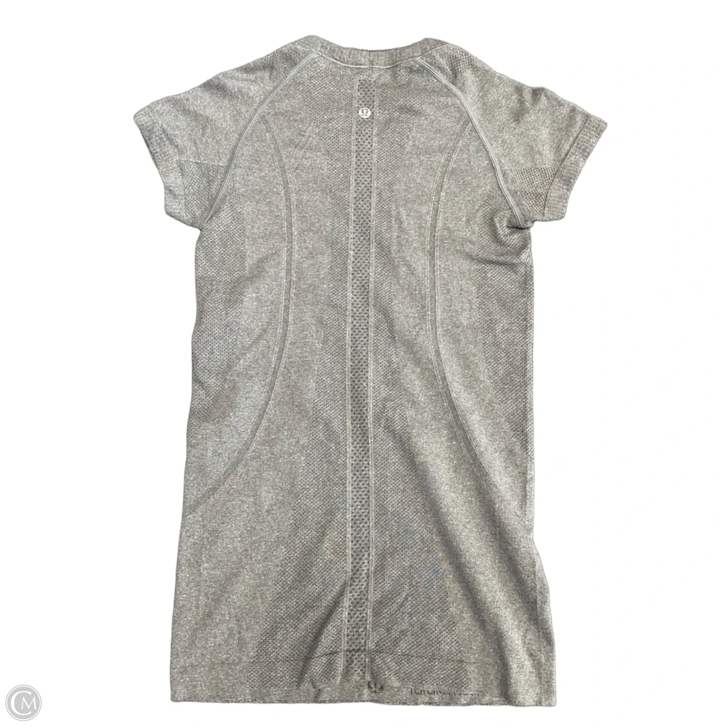 Top Short Sleeve By Lululemon In Grey, Size: 4
