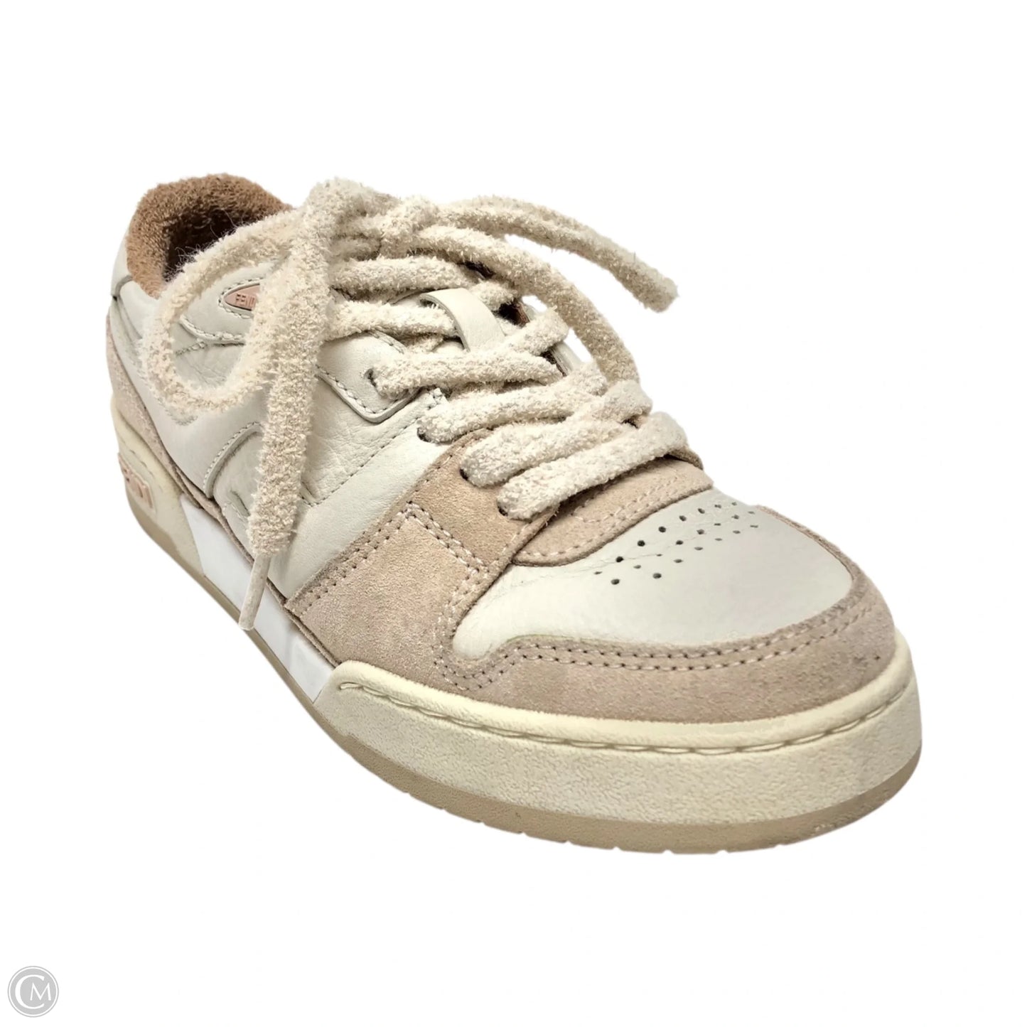 Shoes Luxury Designer By Fendi In Pink & White, Size: 5.5