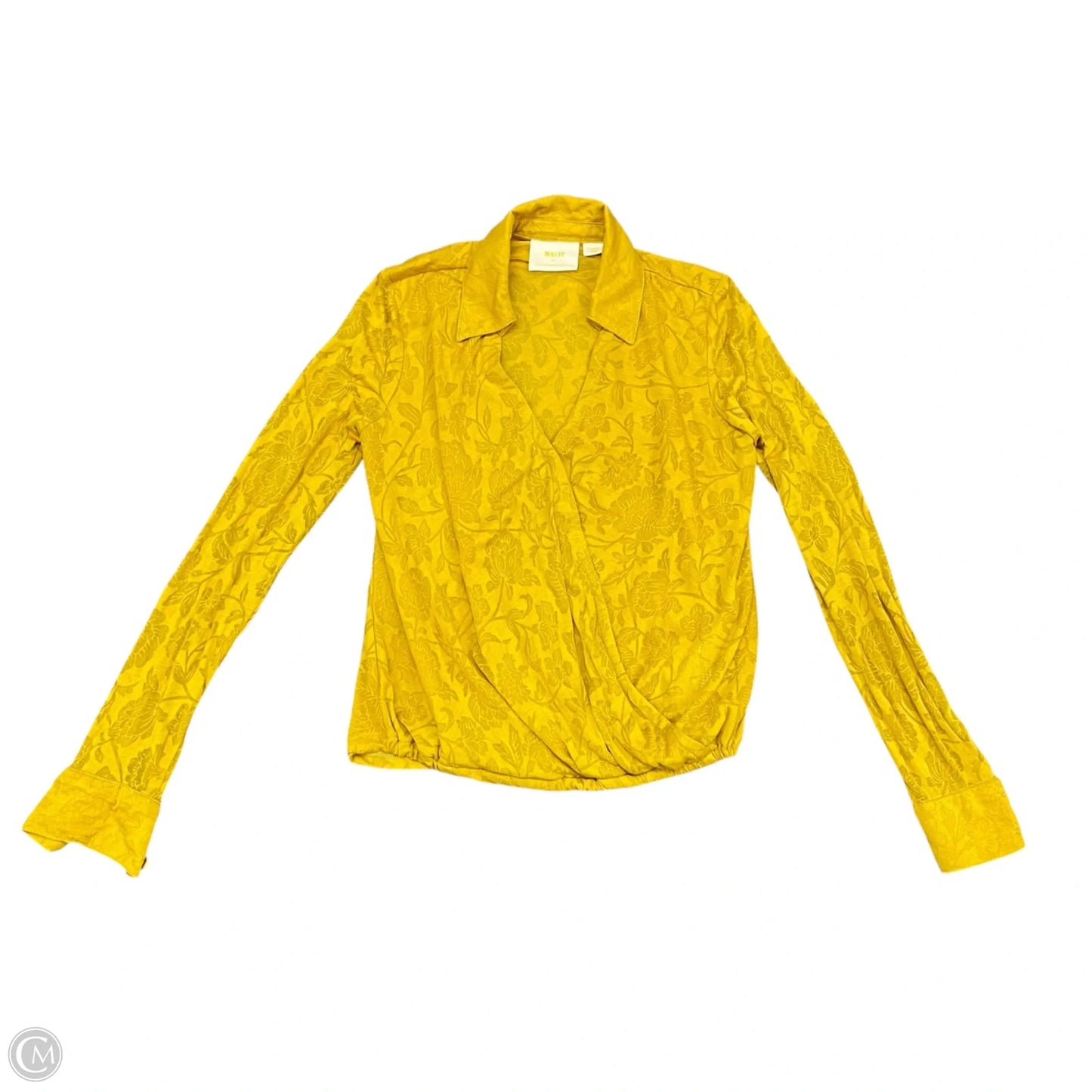 Top Long Sleeve By Maeve In Yellow, Size: Xs