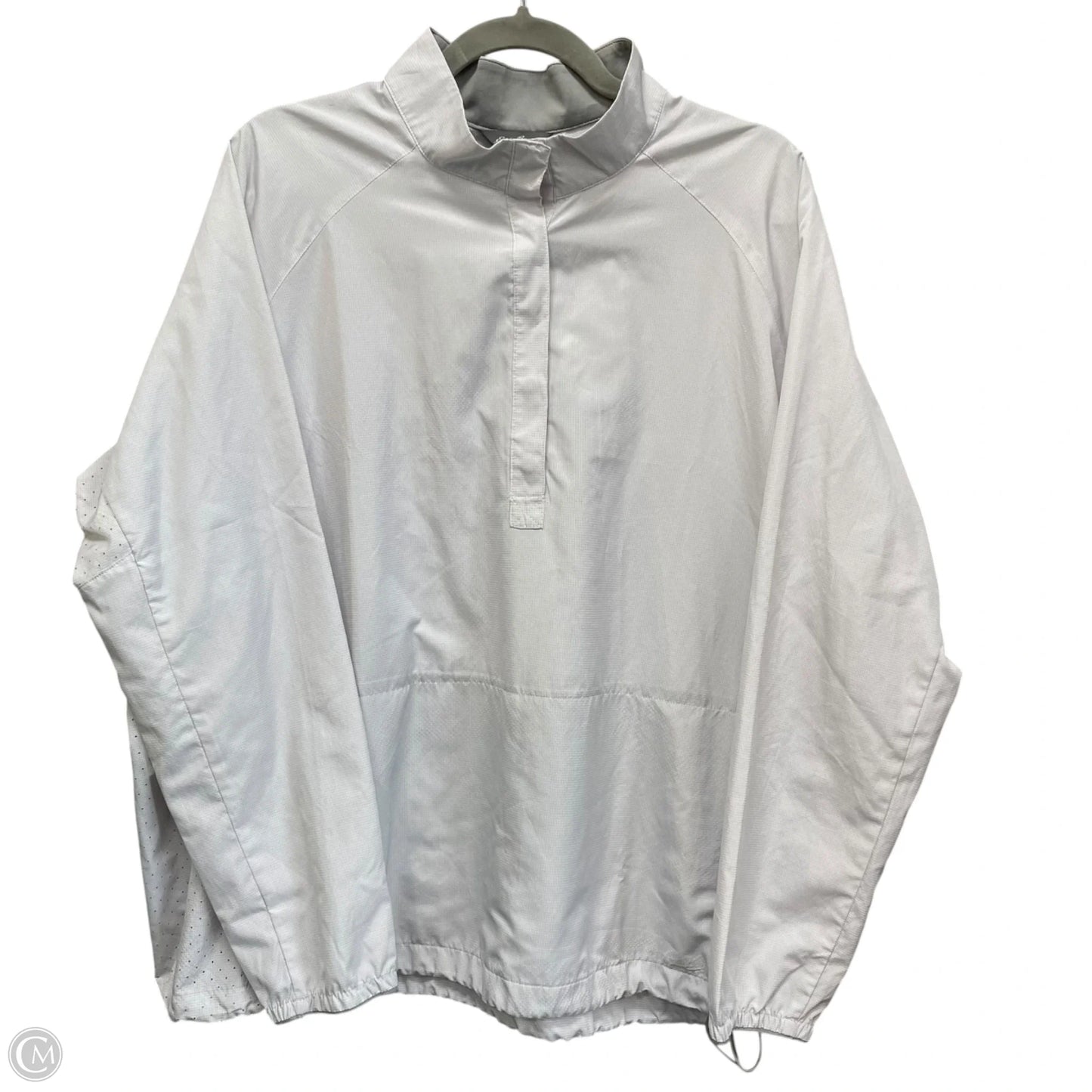 Jacket Windbreaker By Eddie Bauer In Grey, Size: Xl