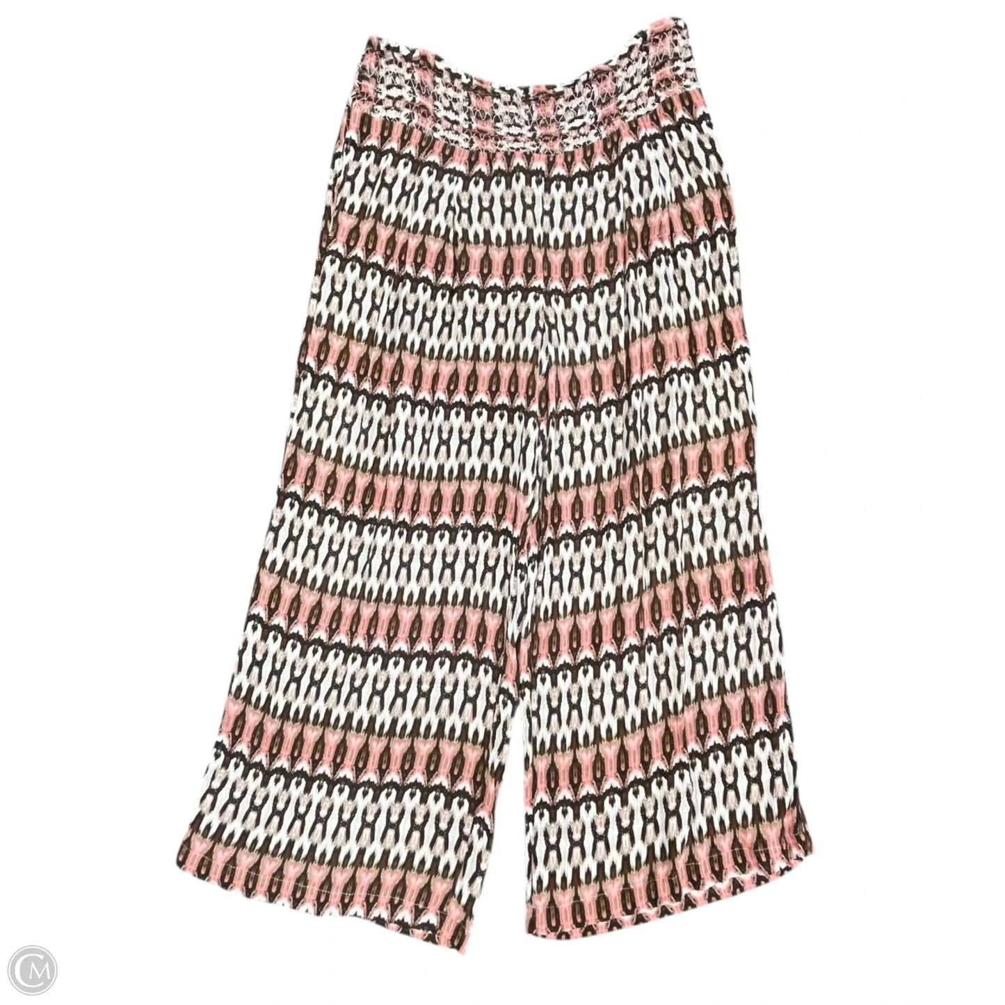 Top 2pc Long Sleeve By Haute Hippie In Brown & Pink, Size: L