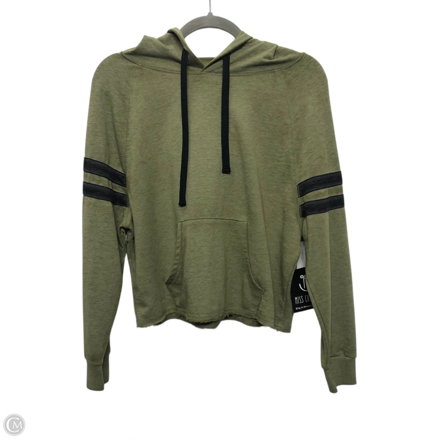 Athletic Sweatshirt Hoodie By Miss Chievous In Green, Size: S