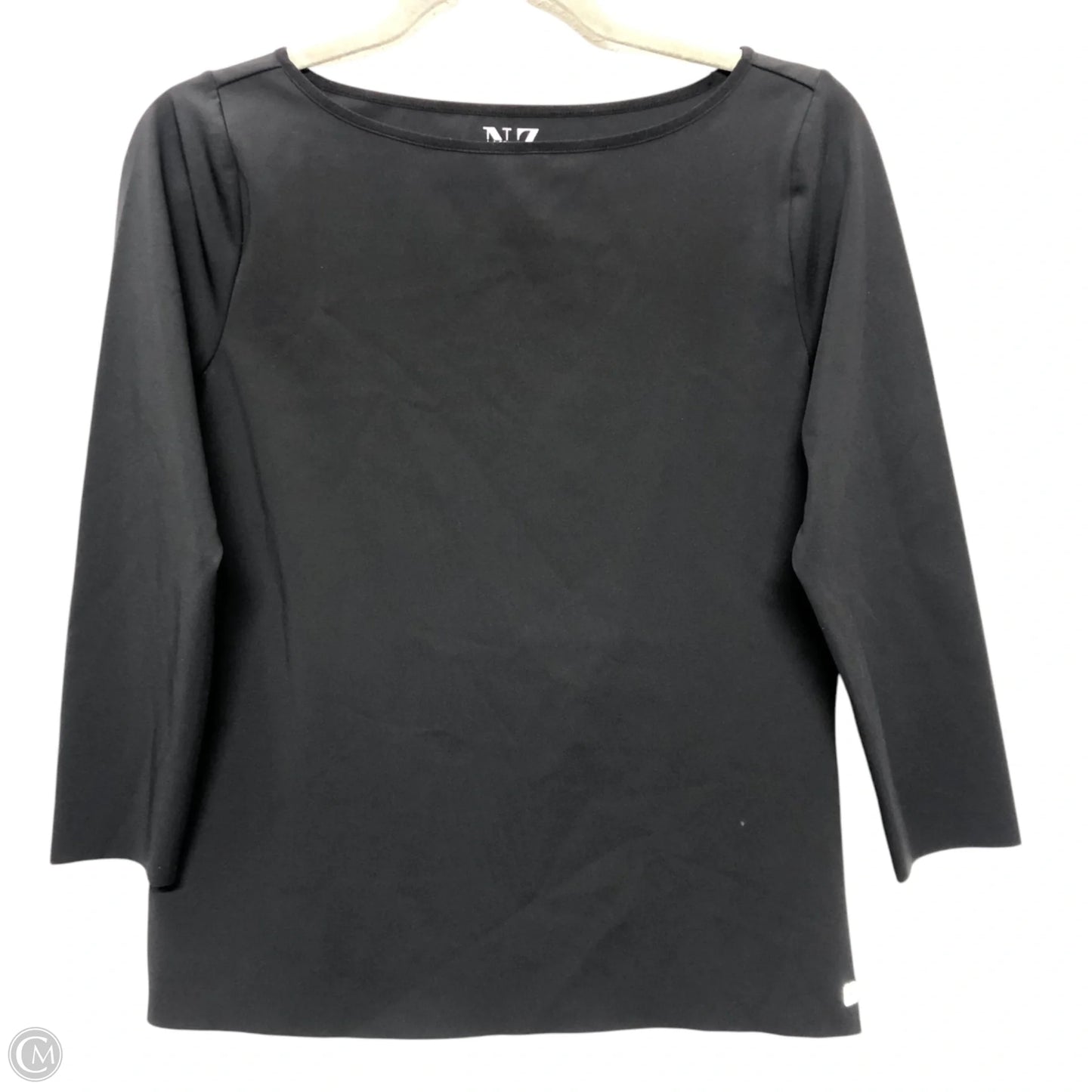 Athletic Top Long Sleeve Crewneck By Nic + Zoe In Black, Size: M