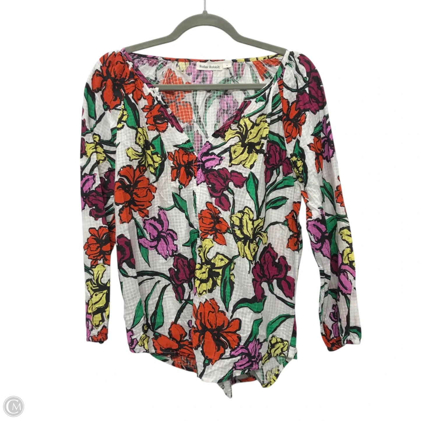 Top Long Sleeve By Cmc In Multi-colored, Size: M