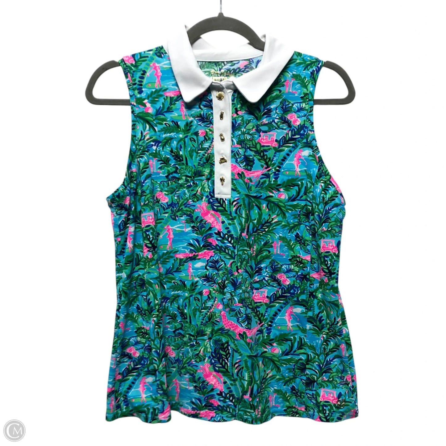 Top Sleeveless Designer By Lilly Pulitzer In Multi-colored, Size: M