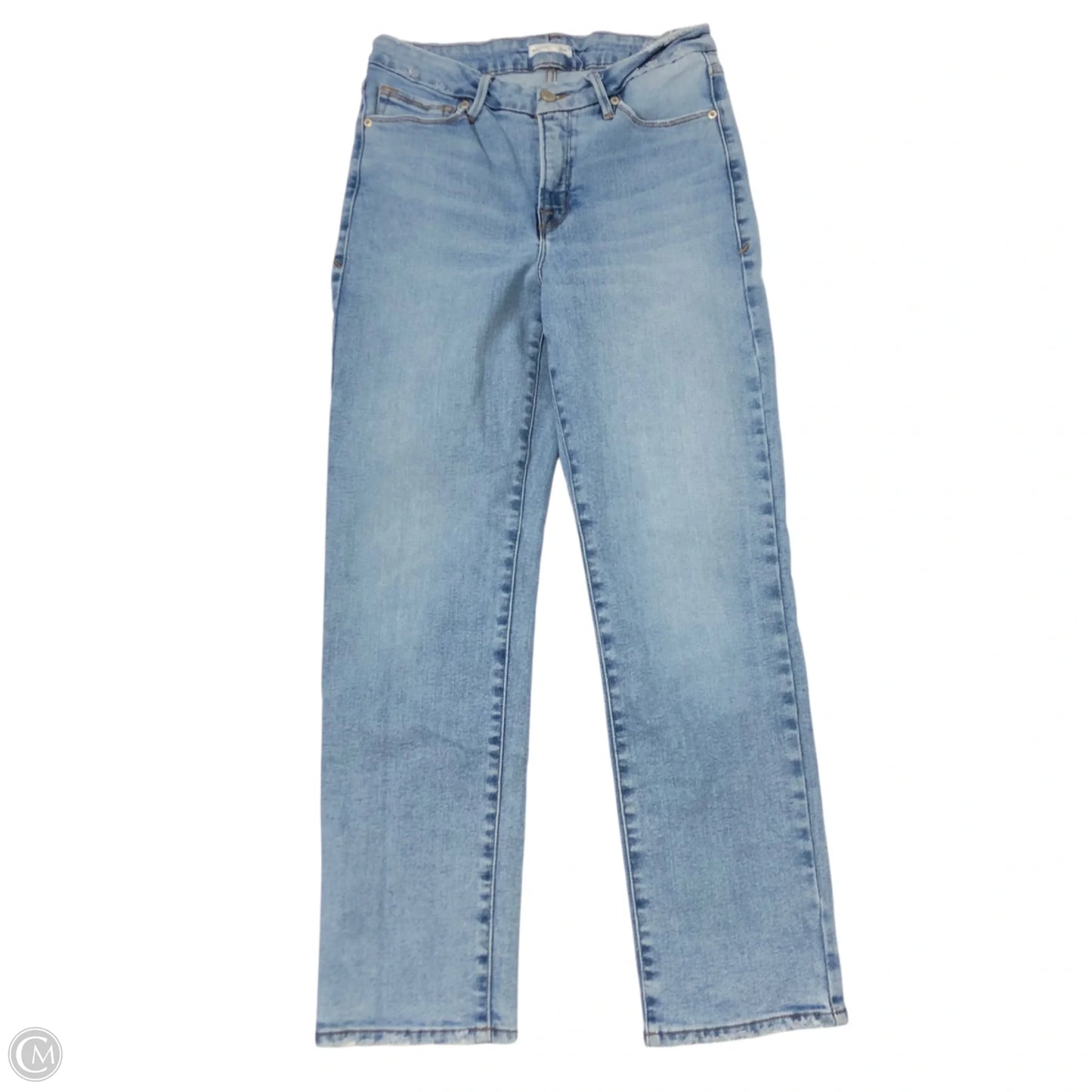 Jeans Straight By Good American In Blue, Size: 4