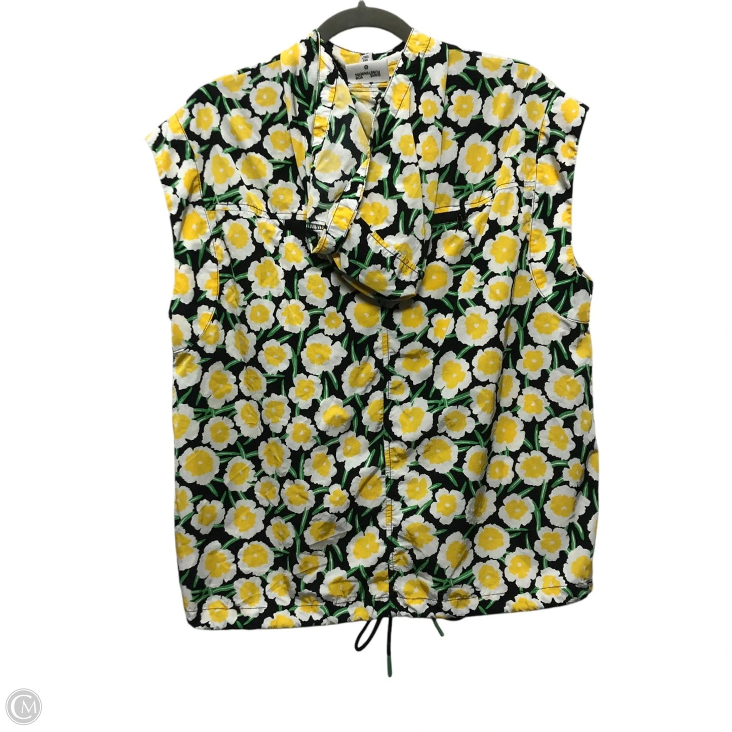 Jacket Windbreaker By Target-designer In White & Yellow, Size: Xxs