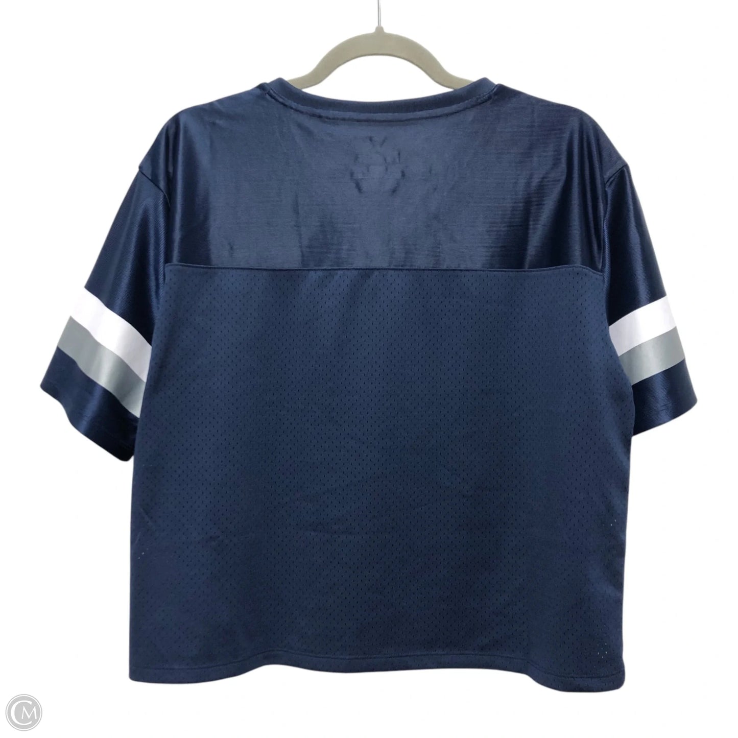 Athletic Top Short Sleeve By Fanatics In Blue, Size: M