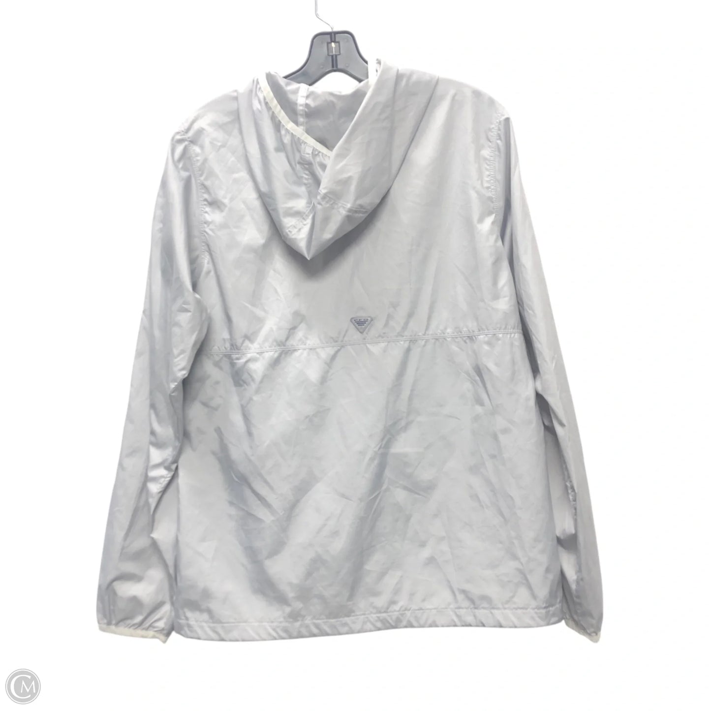 Jacket Windbreaker By Columbia In Grey, Size: M