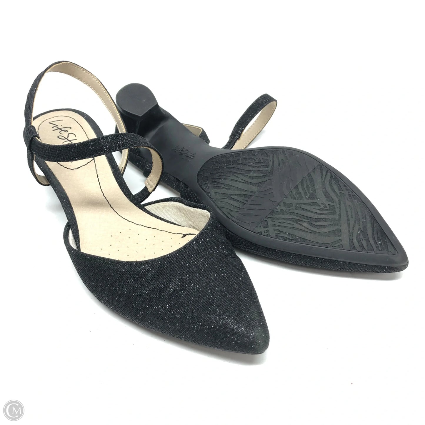 Shoes Heels Kitten By Life Stride In Black, Size: 6