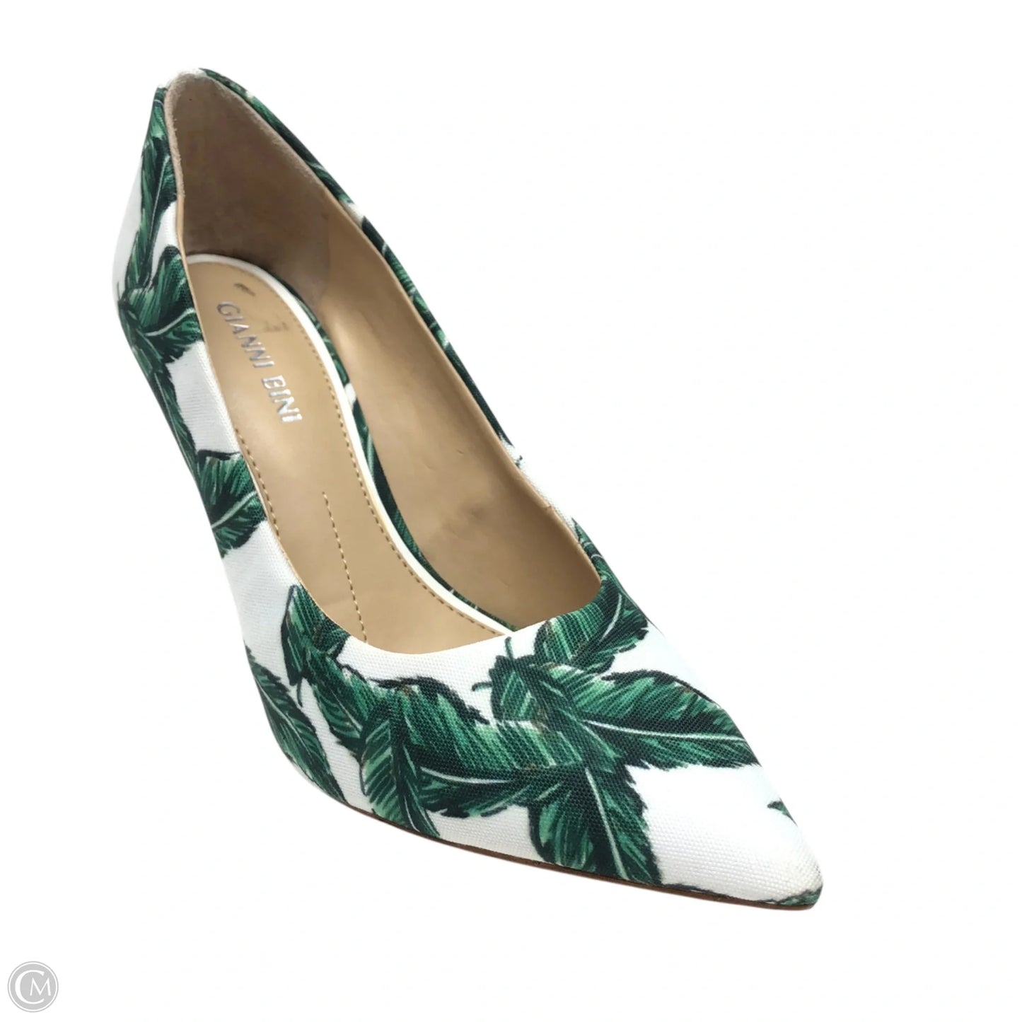 Shoes Heels Stiletto By Gianni Bini In Green & White, Size: 6.5
