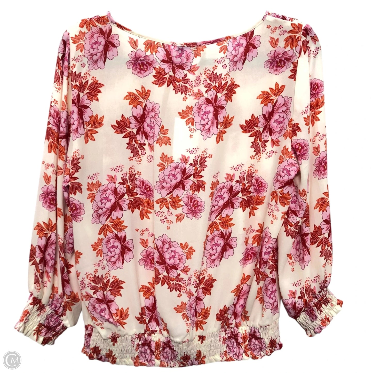 Blouse Long Sleeve By Rose And Olive In Floral Print, Size: M