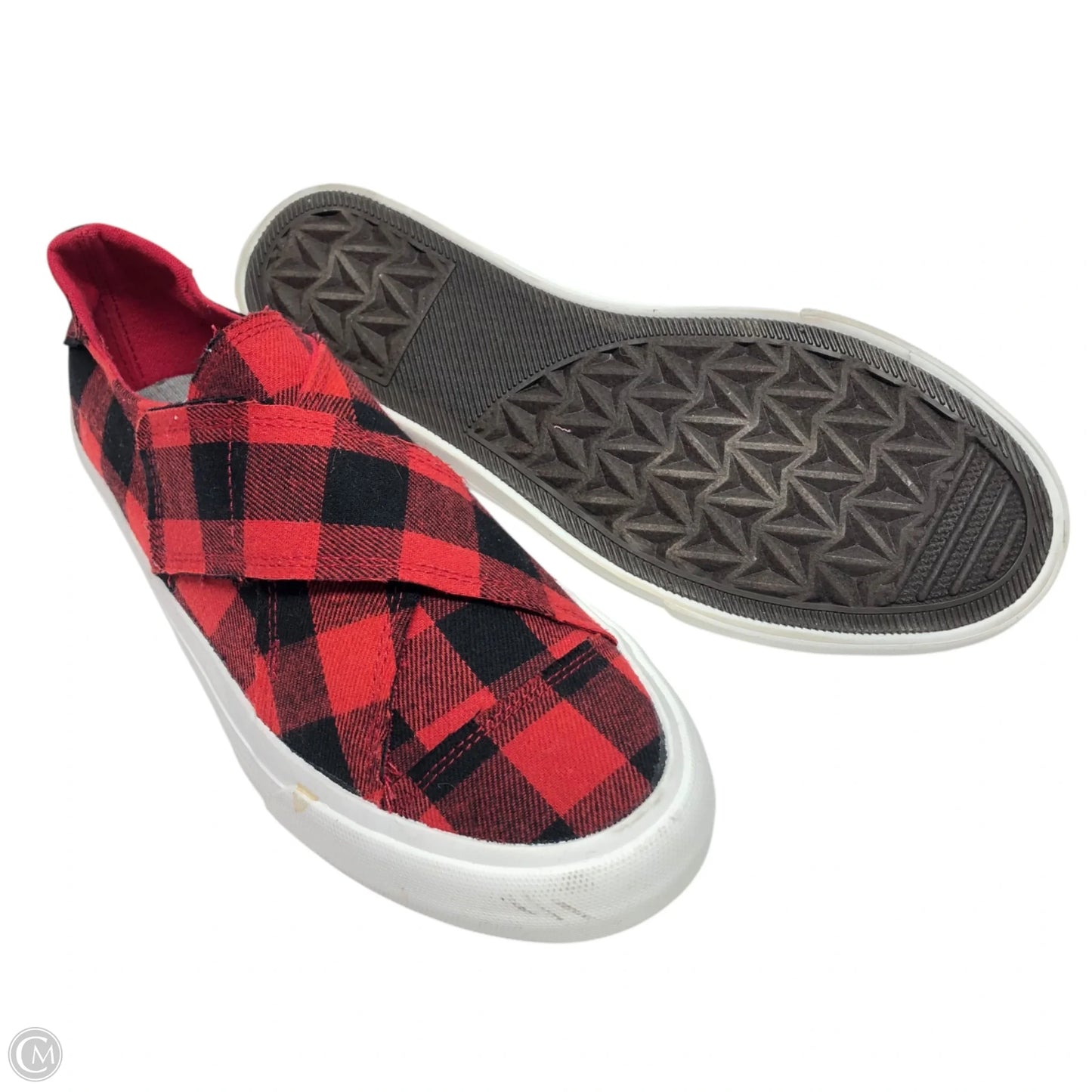 Shoes Sneakers By Clothes Mentor In Black & Red, Size: 9