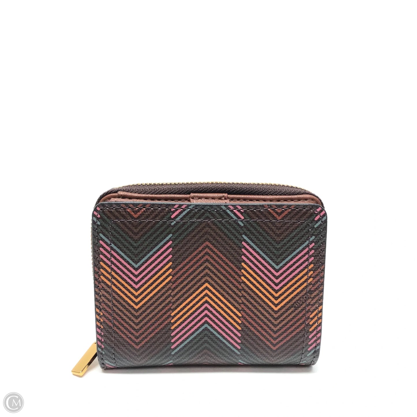 Wallet Leather By Fossil, Size: Medium