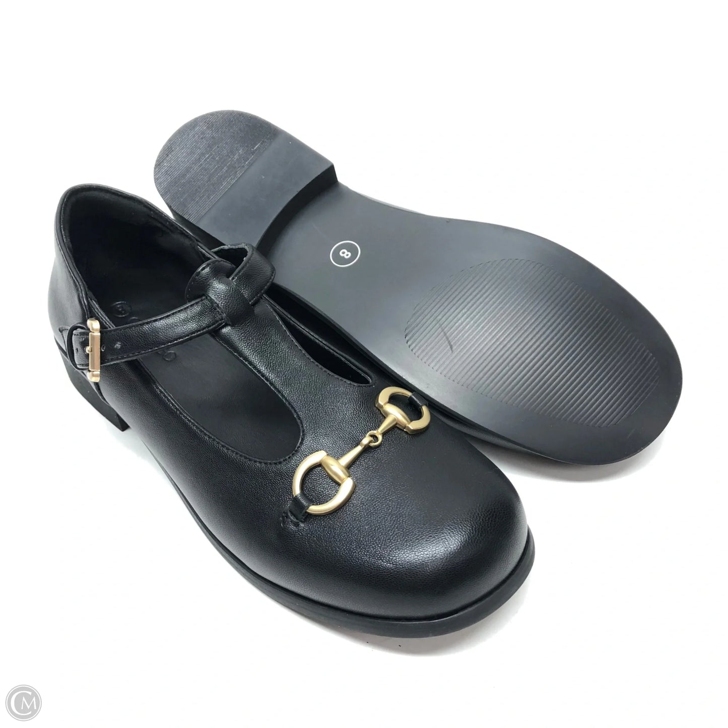 Shoes Flats By Clothes Mentor In Black, Size: 8