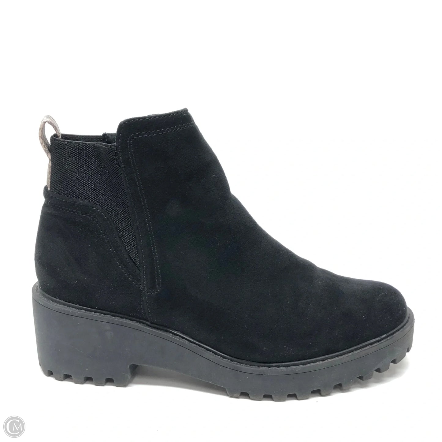 Boots Ankle Heels By Clothes Mentor In Black, Size: 8