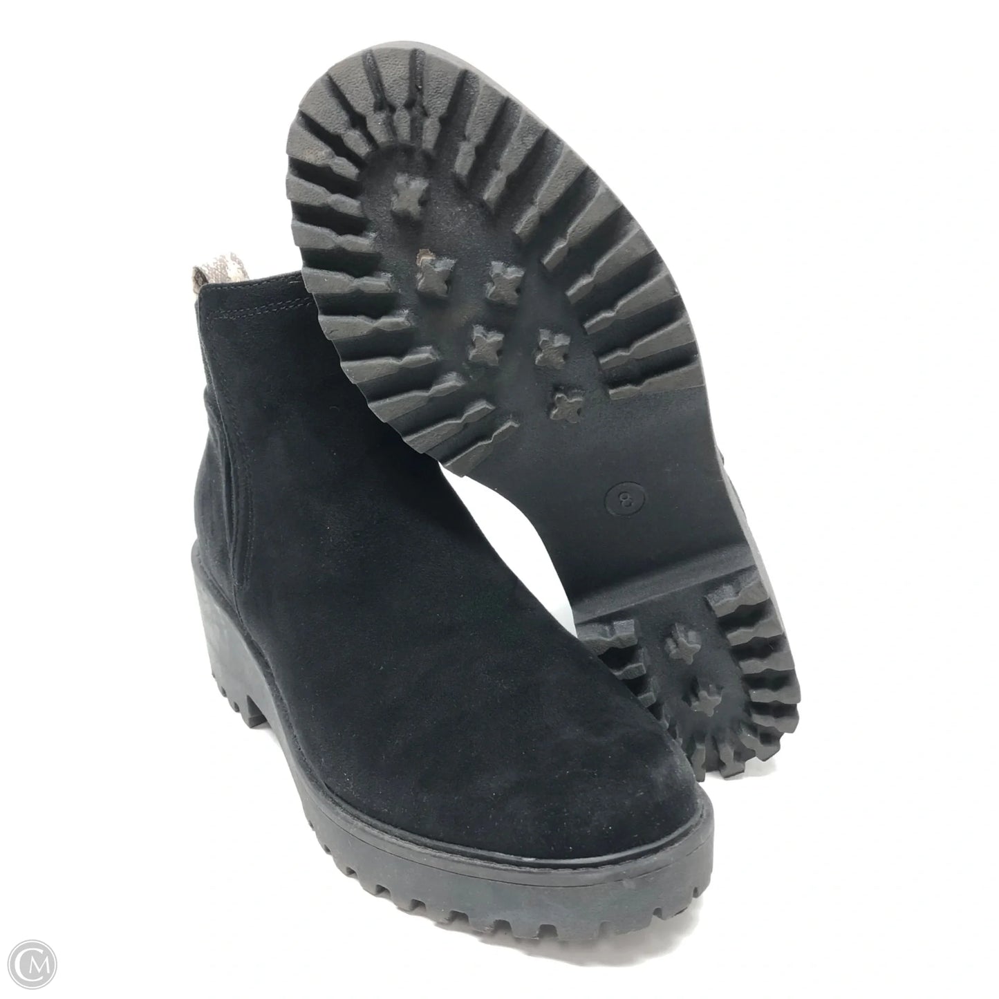 Boots Ankle Heels By Clothes Mentor In Black, Size: 8