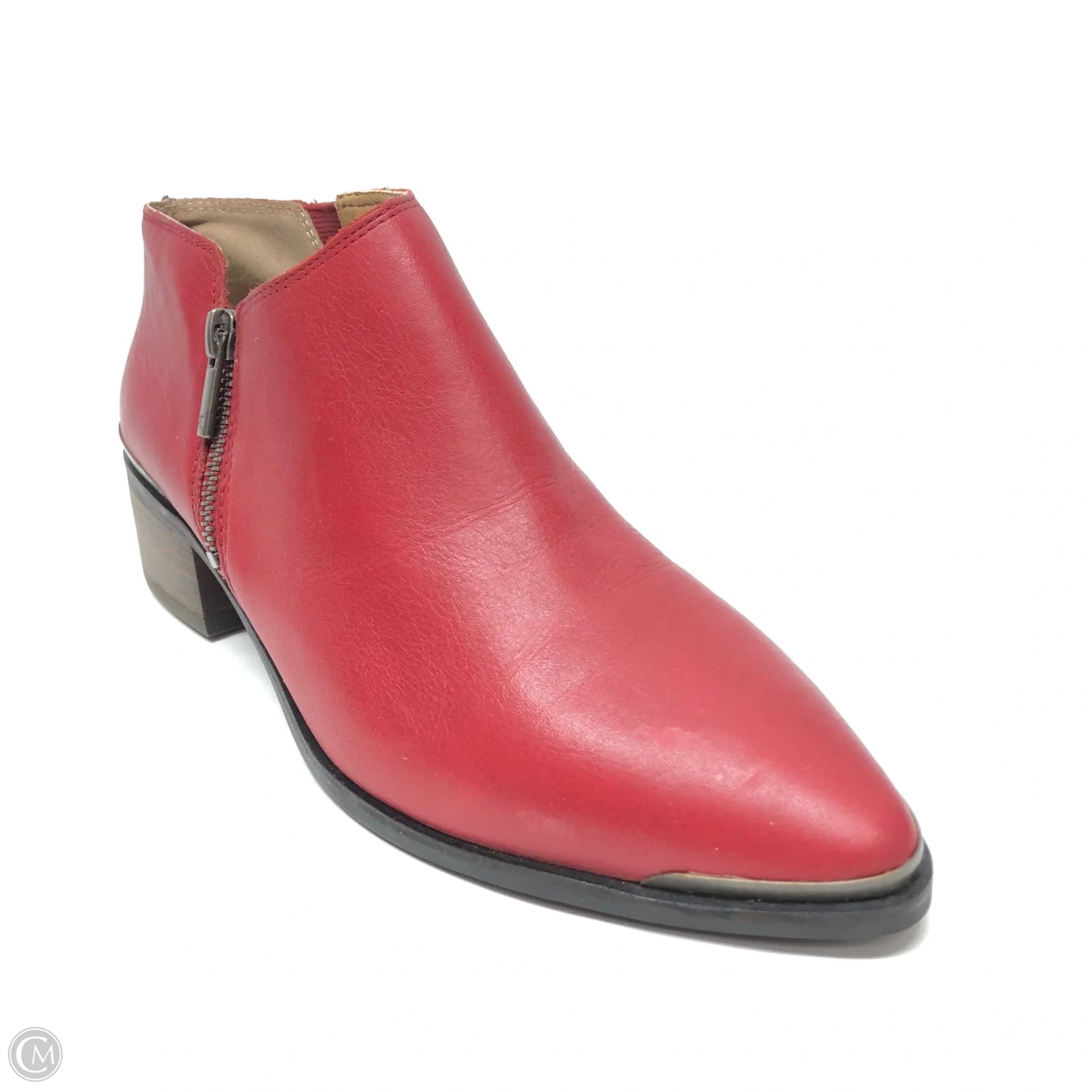 Boots Ankle Heels By Lucky Brand In Red, Size: 8.5