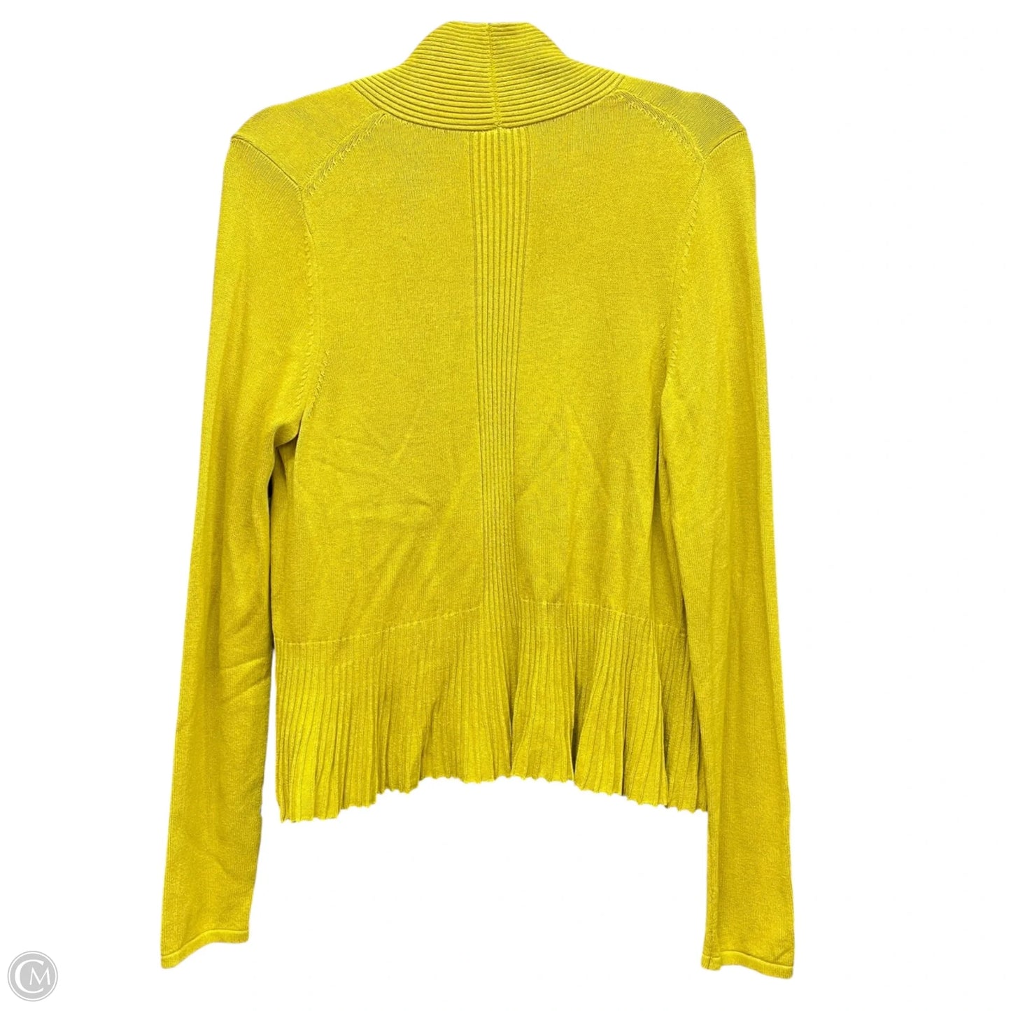 Cardigan By Anthropologie In Chartreuse, Size: S