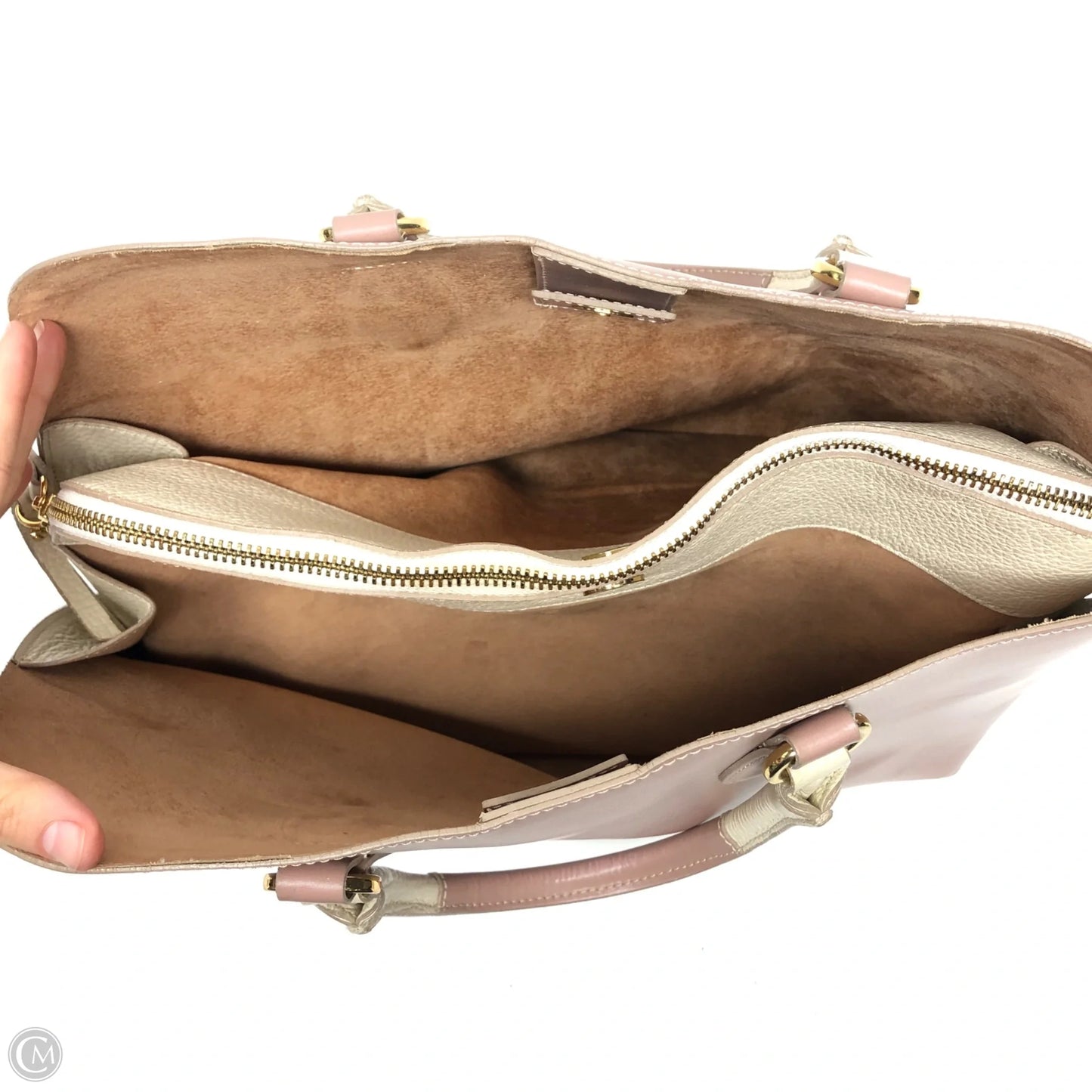 Handbag Leather By Cmb, Size: Large