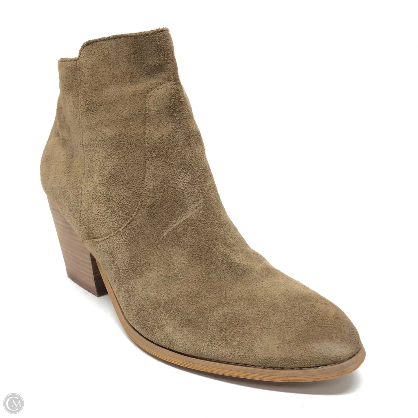 Boots Ankle Heels By Treasure And Bond In Brown, Size: 12