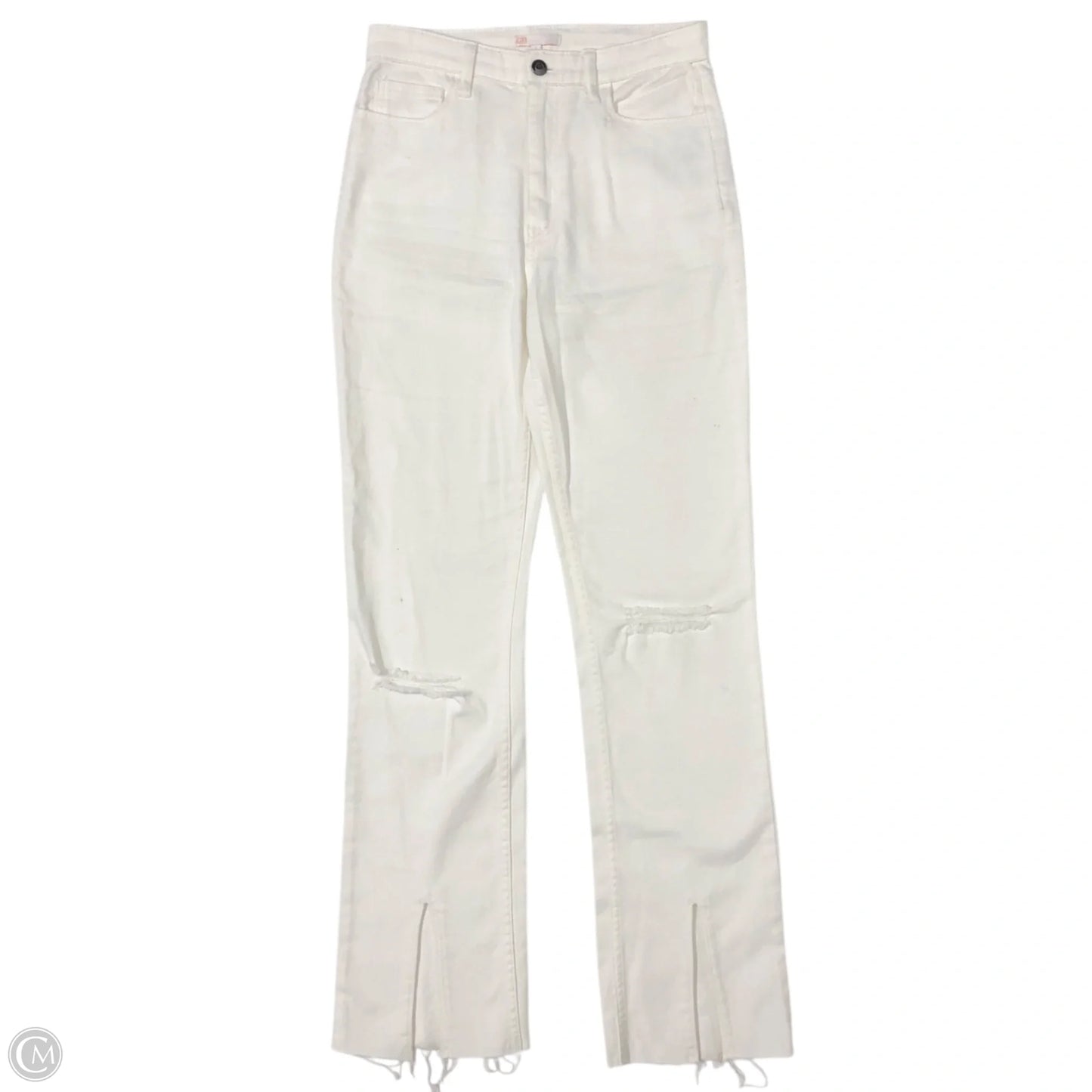 Jeans Straight By Clothes Mentor In White, Size: 6