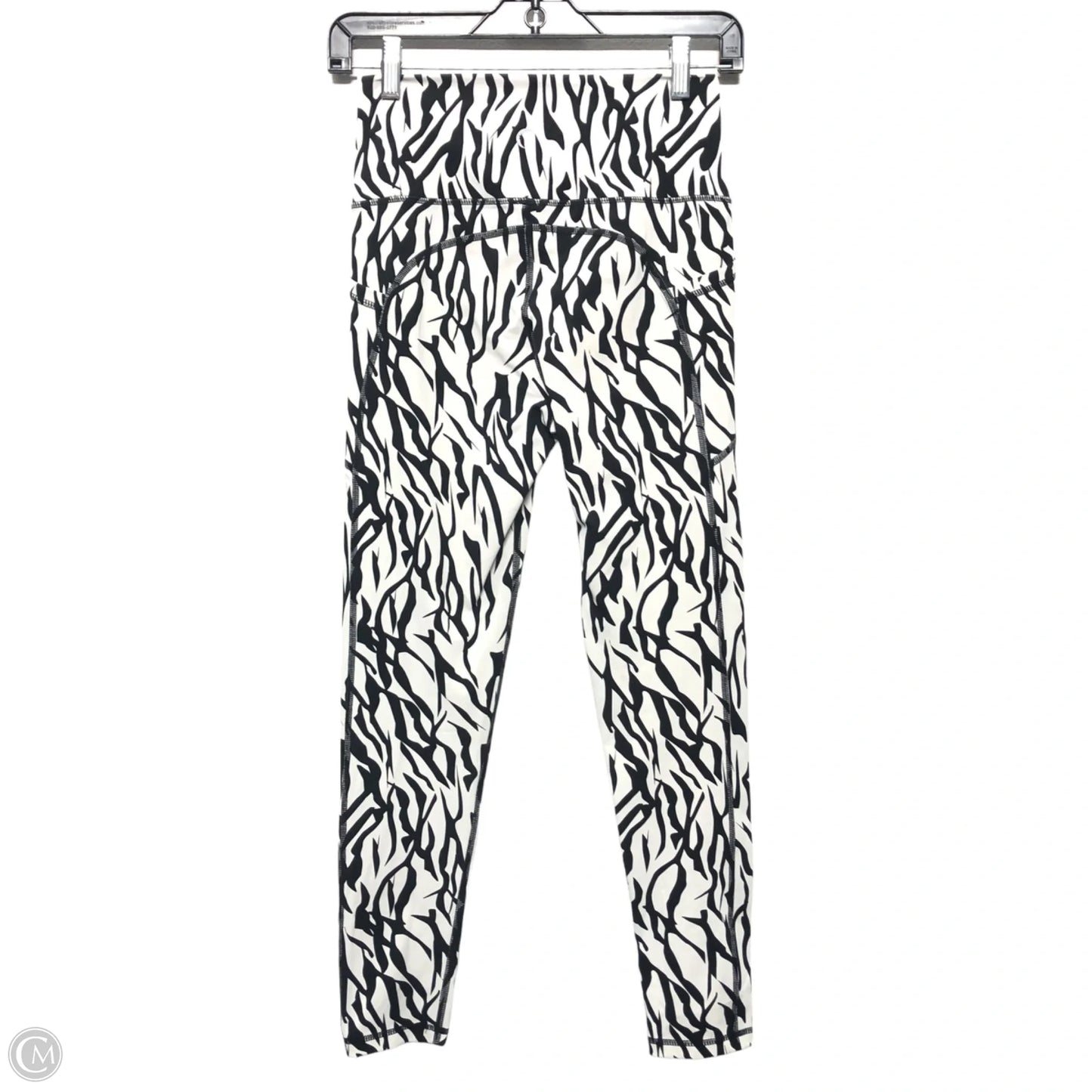 Athletic Leggings By Zyia In Zebra Print, Size: Xs