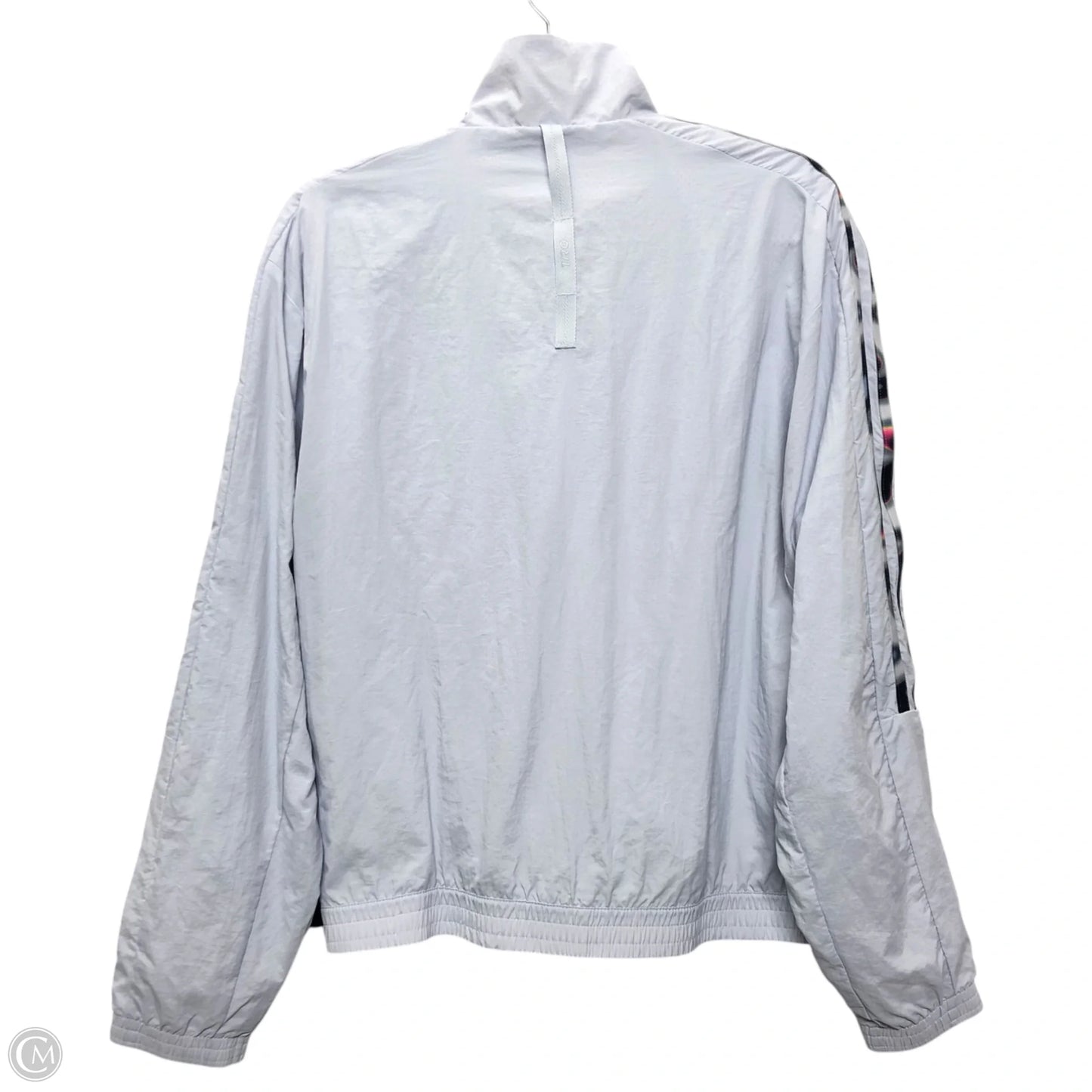 Jacket Windbreaker By Adidas In Blue, Size: M