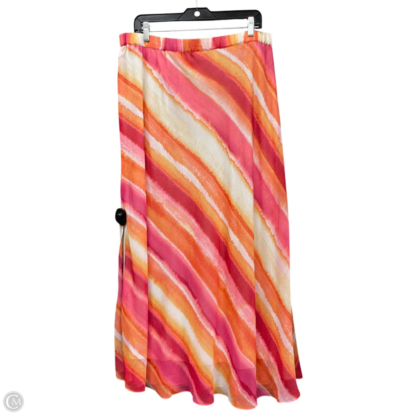 Skirt Maxi By Chicos In Pink, Size: L