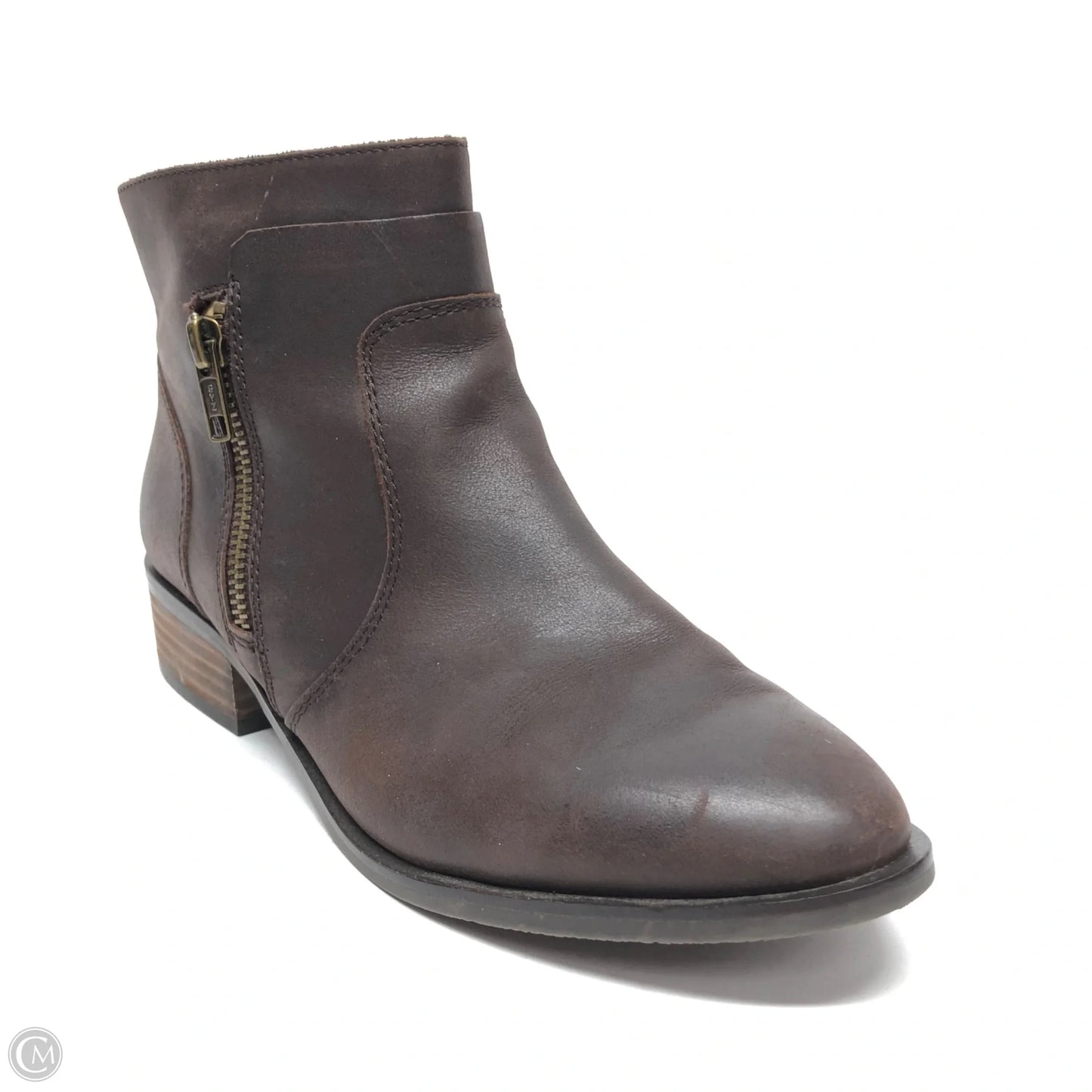 Boots Ankle Flats By Crown Vintage In Brown, Size: 7.5