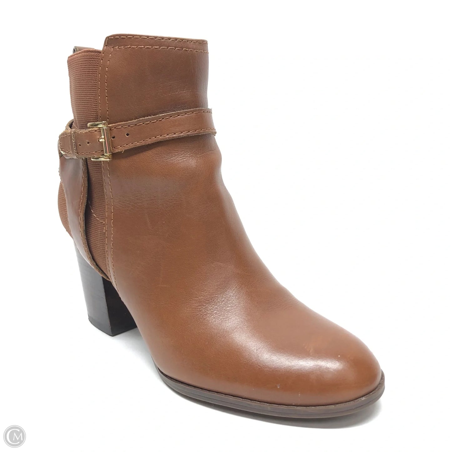 Boots Ankle Heels By Tommy Hilfiger In Brown, Size: 8