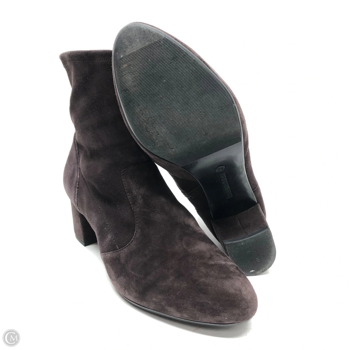 Boots Ankle Heels By Talbots In Brown, Size: 8