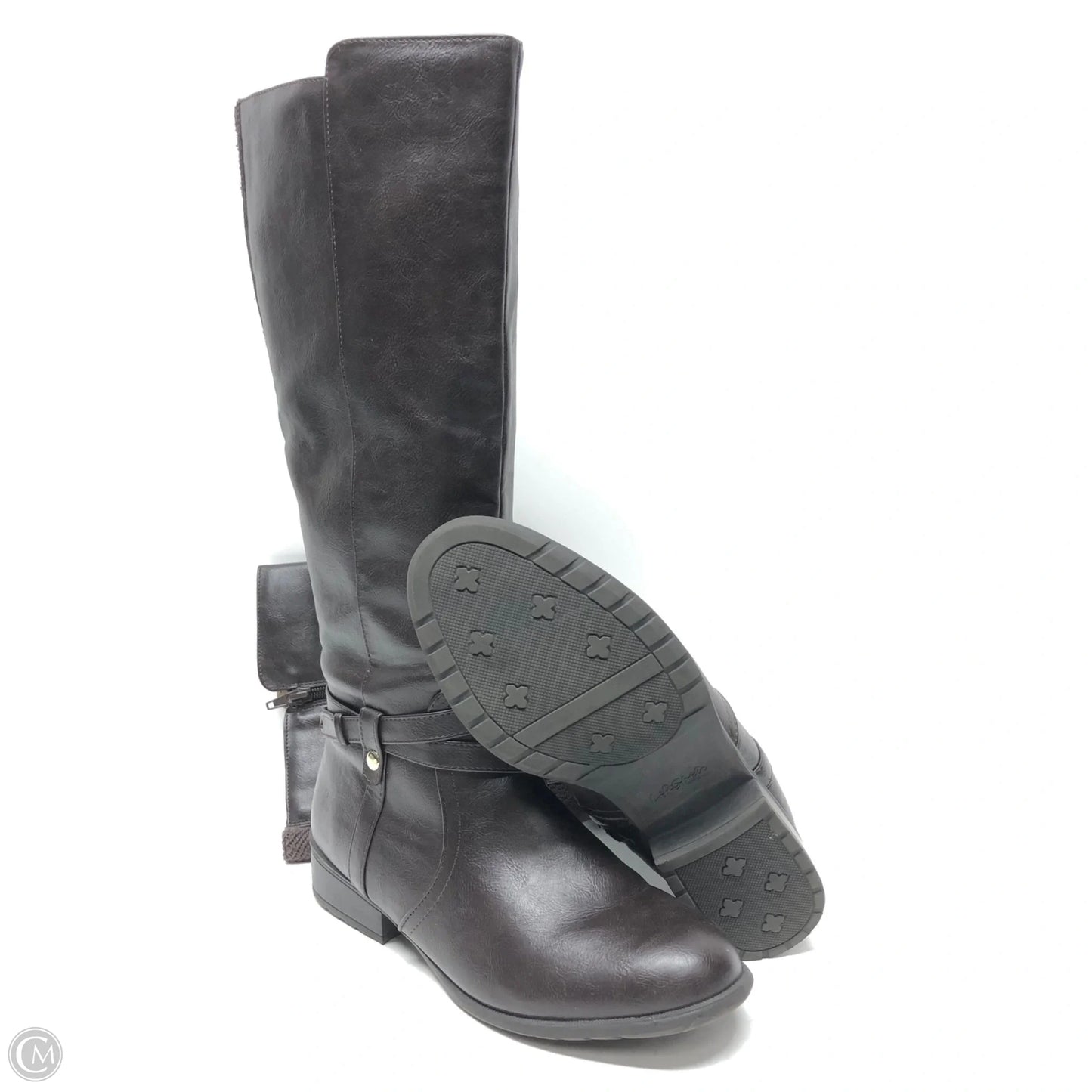 Boots Knee Flats By Life Stride In Brown, Size: 9