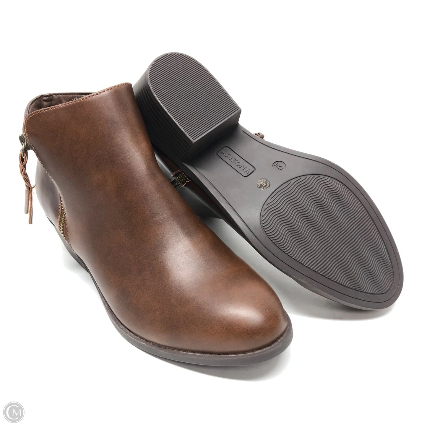Boots Ankle Flats By Arizona In Brown, Size: 9