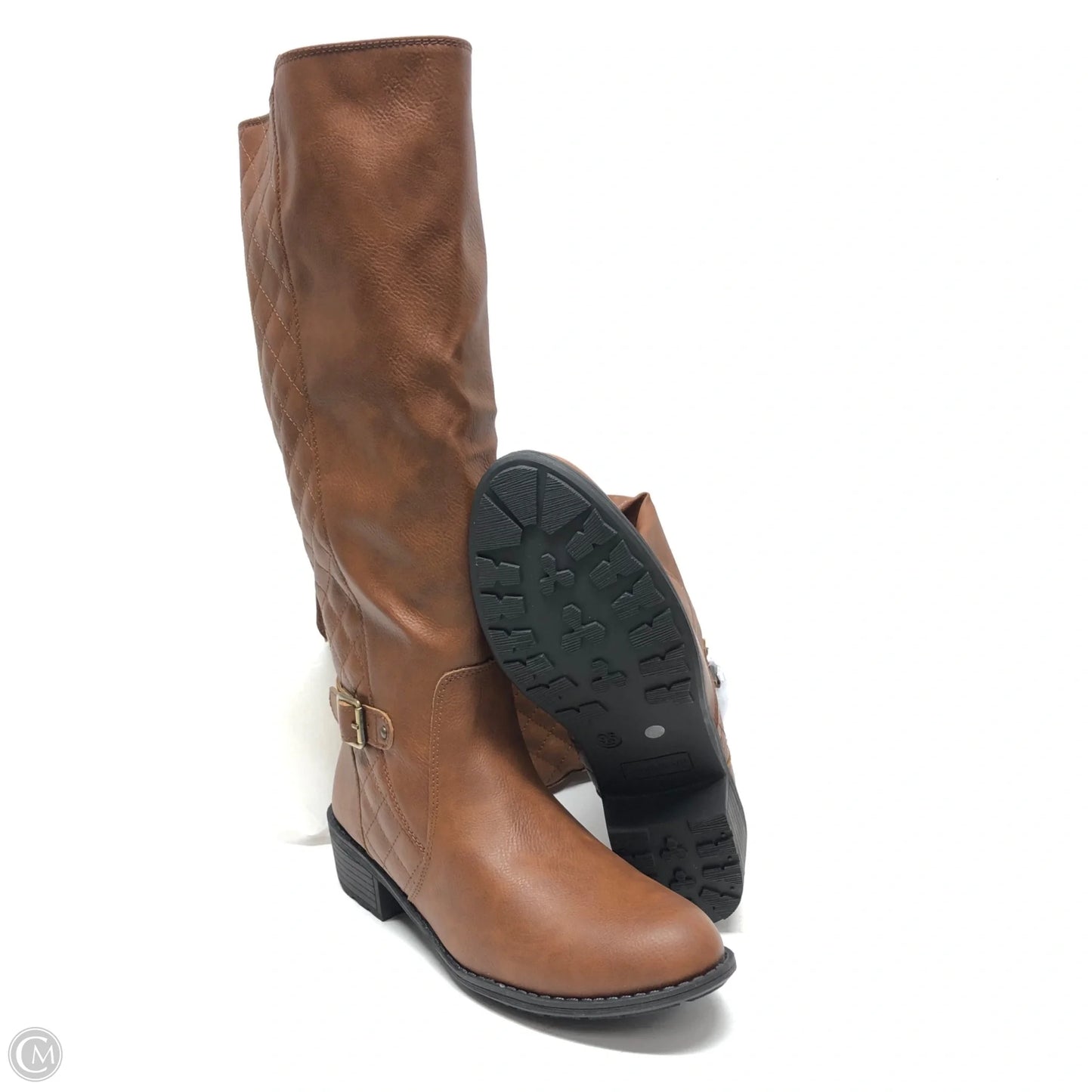 Boots Knee Flats By St Johns Bay In Brown, Size: 9