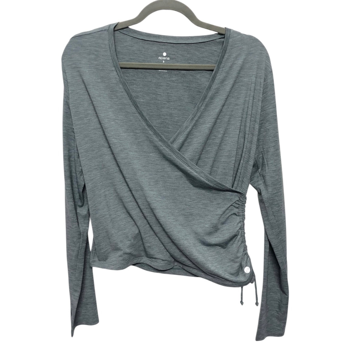 Athletic Top Ls Crewneck By Apana In Teal, Size:S
