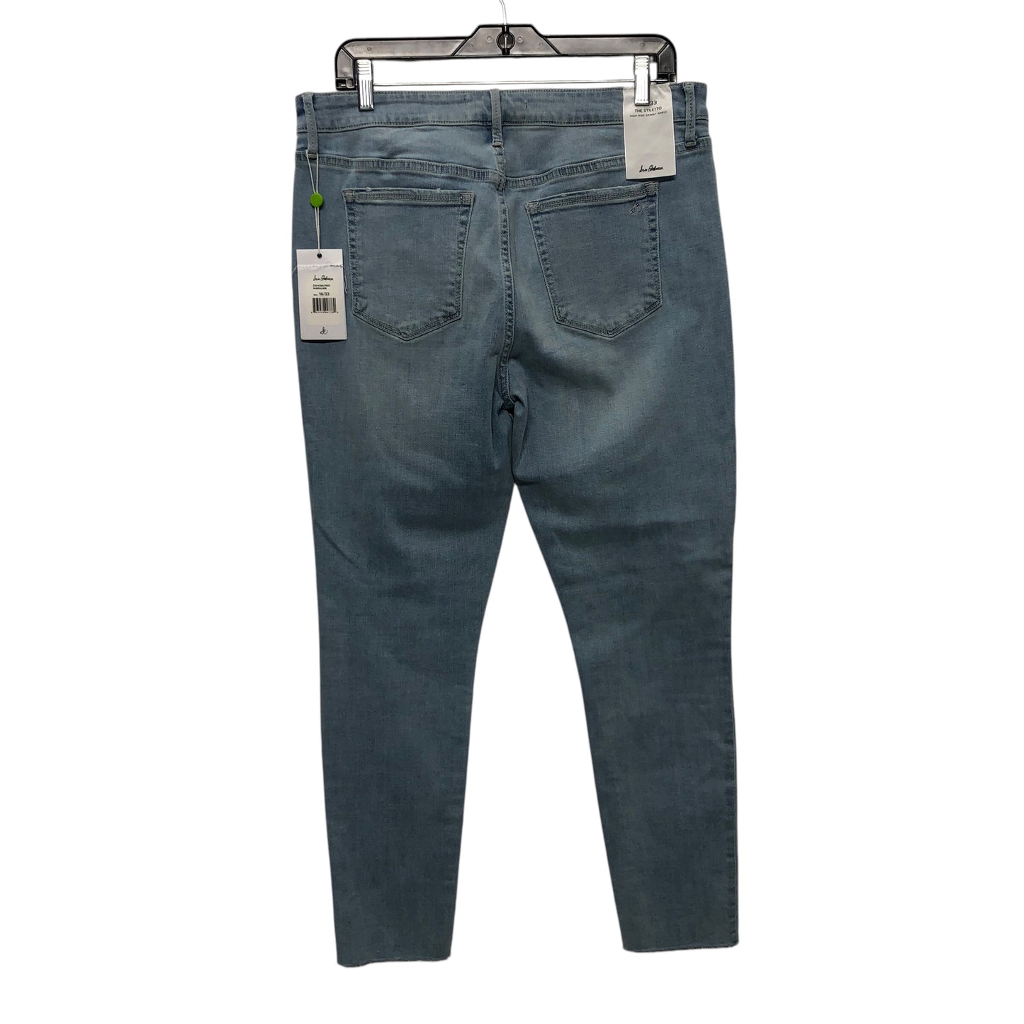 Jeans Skinny By Sam Edelman In Blue Denim, Size:16