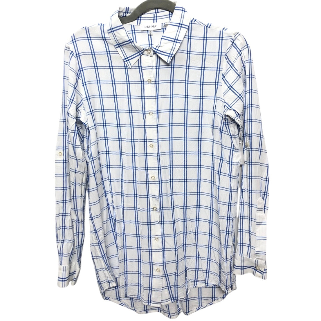 Top Ls By Calvin Klein In Blue & White, Size:S