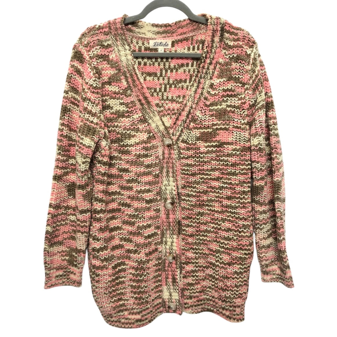 Sweater Cardigan By Listicle In Multi, Size:L