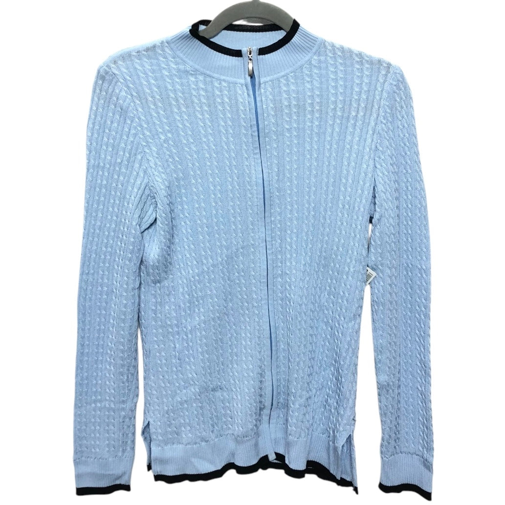 Cardigan By Misook In Blue, Size:Xs