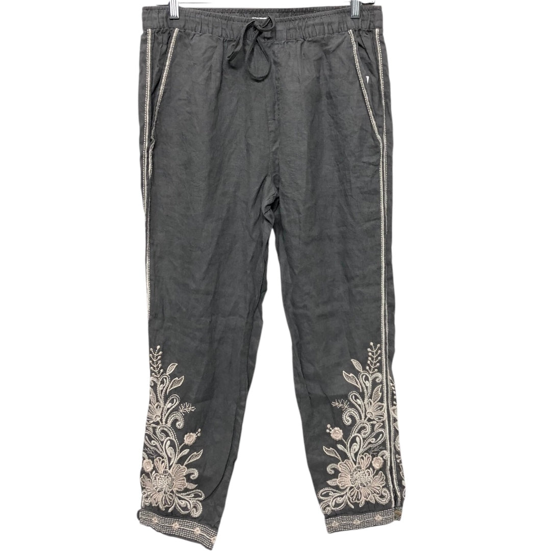Pants Linen By Johnny Was In Grey, Size:S